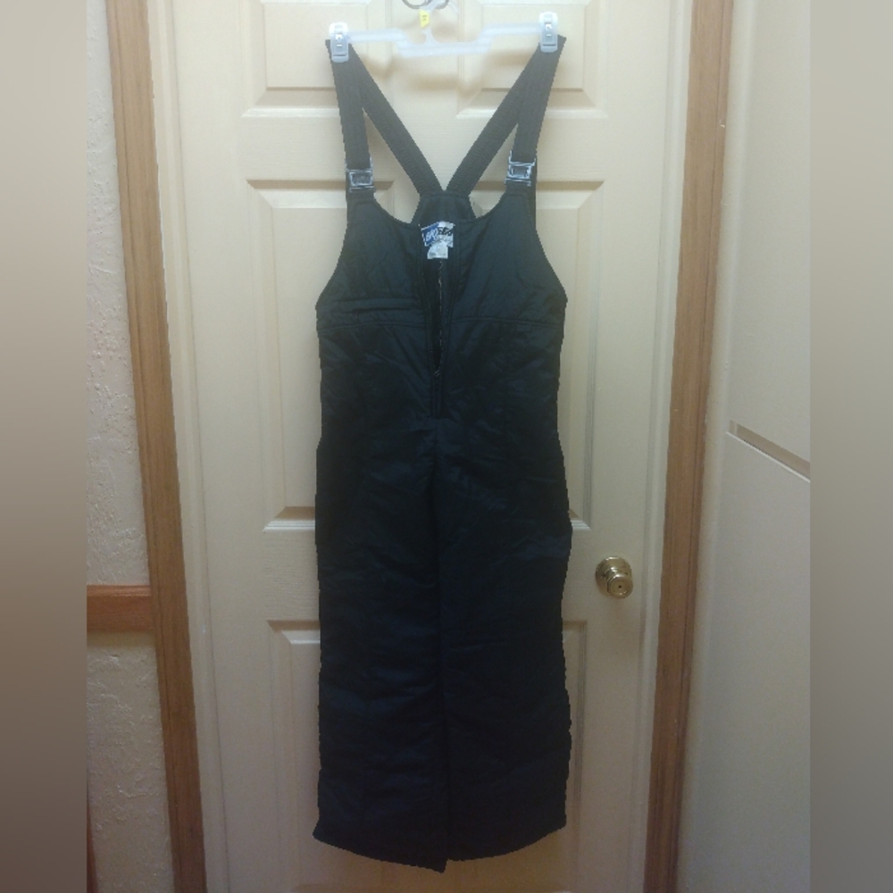 Black Insulated Overalls/Snow Pants
